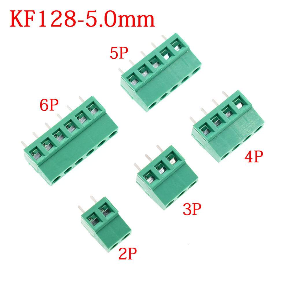 Screw Terminal Block - 10/50PCS KF128-5.0mm KF128 5.0 PCB สกรู