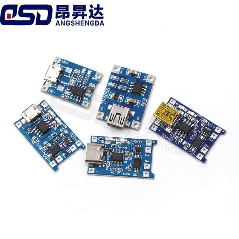 Tp4056 Module - 5pcs TP4056 โมดูลชาร์จ 18650 1A แบตเตอรี่ลิเธียม