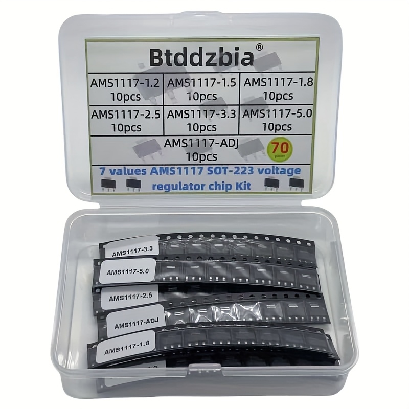 Ams1117 Module - 70 ชิ้นชุดแรงดันไฟฟ้าชุด AMS1117 1.2 โวลต์/1.5 โวลต์/1.8