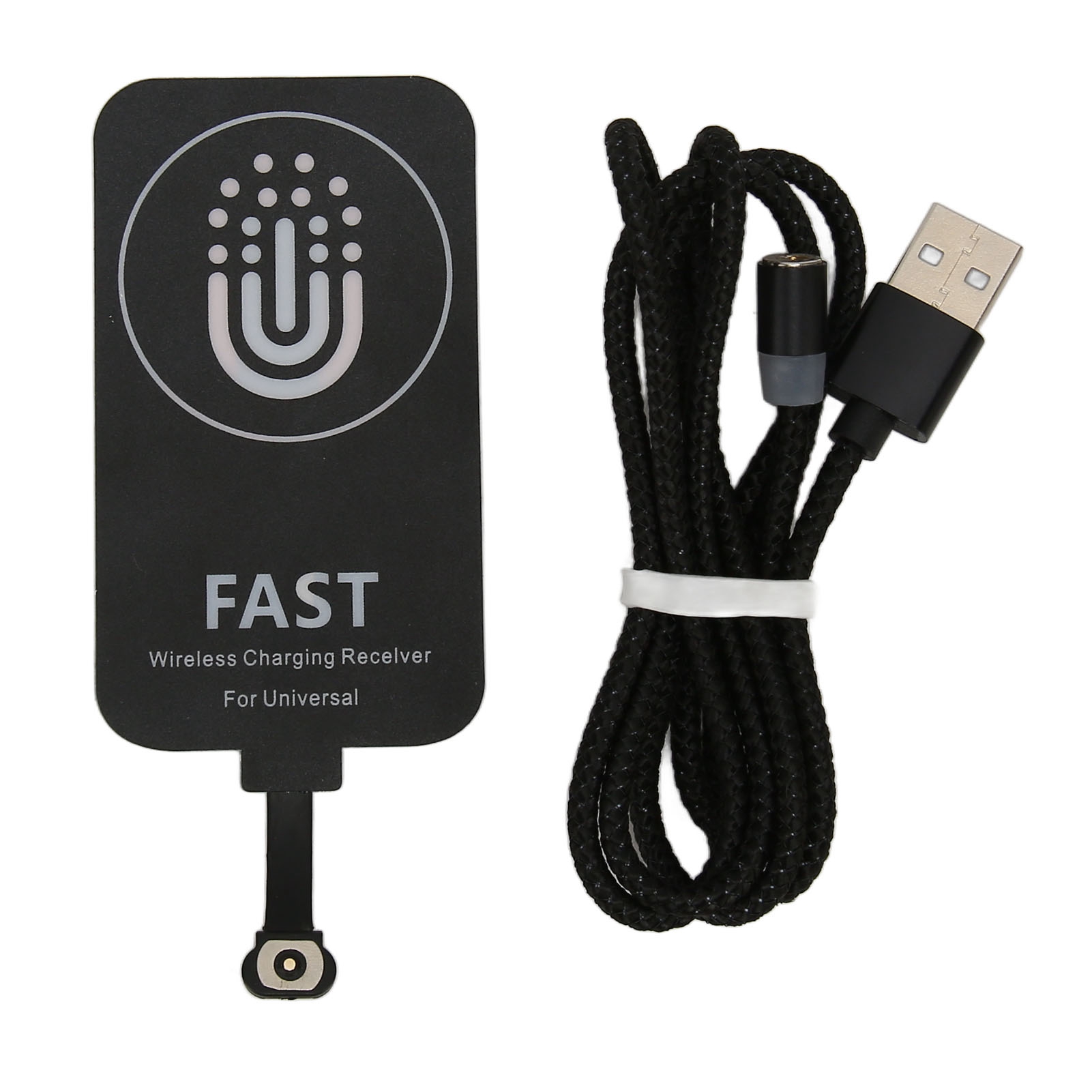 Micro Usb Cable - อะแดปเตอร์ชาร์จไร้สายแบบพกพาตัวรับสัญญาณแพทช์ชาร์จไร้สายชนิด C บางเฉียบ 10W พร้อมสายชาร์จแม่เหล็กสำหรับโทรศัพท์