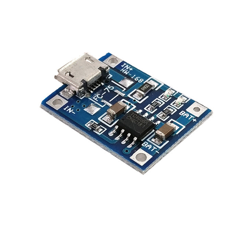 Tp4056 Module - 1A 18650แบตเตอรี่ลิเธียมแบตเตอรี่ Micro USB/Type-C ชาร์จโมดูล TP4056พร้อมป้องกันหนึ่งแผ่นโมดูล