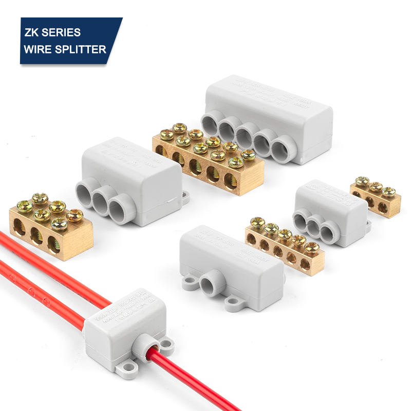 Screw Terminal Block - ขั้วต่อสายไฟกำลังสูง 1 ช่องเข้า หลายช่องออก 60A/400V ขั้วต่อสายไฟแบบสกรู