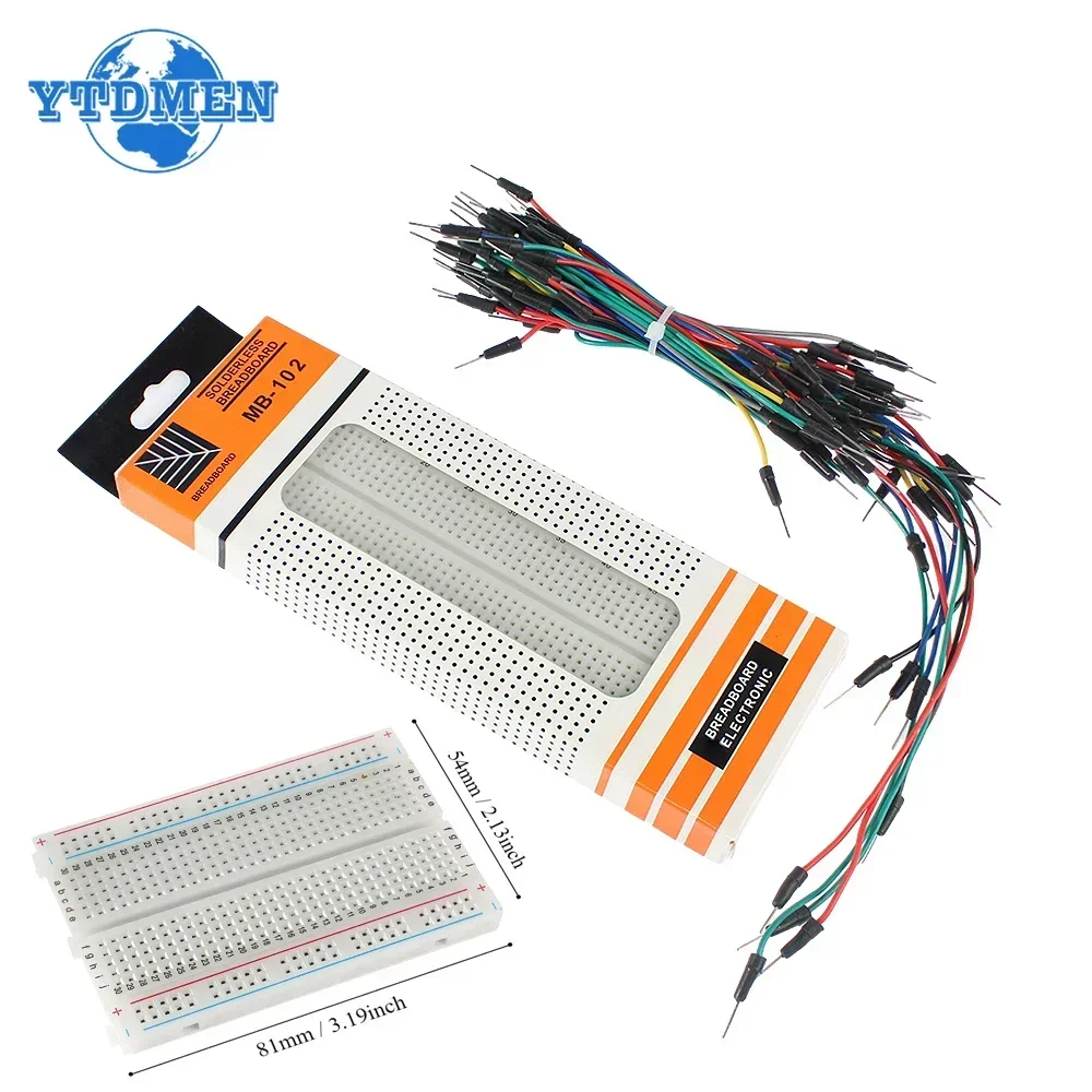 Breadboard 400 Point - MB-102 Breadboard 400 830 คะแนน Solderless