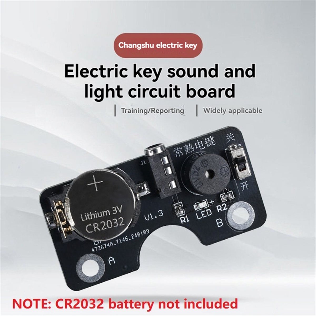 Proto Board - (A01R) แผงวงจรไฟและเสียง CW สำหรับฝึก CW บอร์ดฝึก
