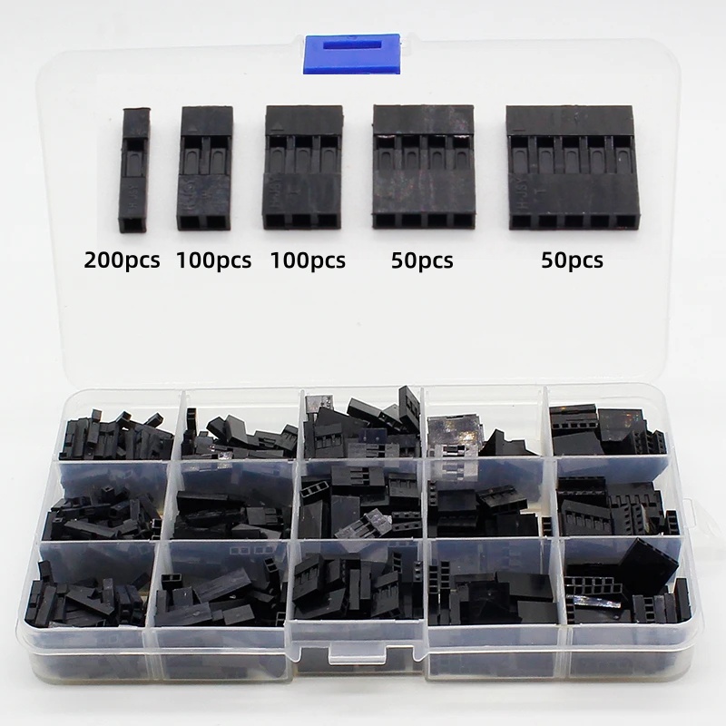 Jumper Wire Kit - 500 ชิ้น พร้อมกล่อง ระยะห่าง 2.54 มม.