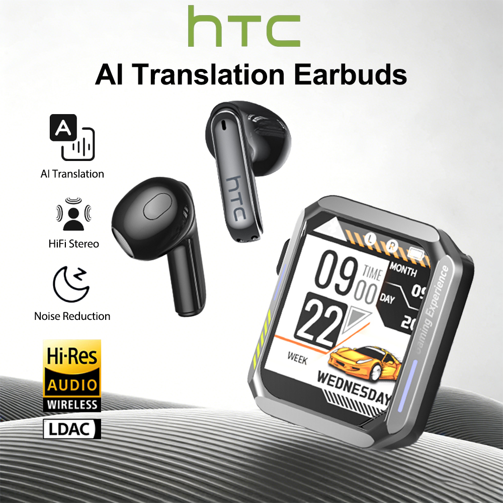 Usb C Cable - หูฟังบลูทูธสำหรับเล่นเกม HTC พร้อมไมโครโฟน หูฟังแปลภาษาแบบเรียลไทม์ ความหน่วงต่ำ เสียง