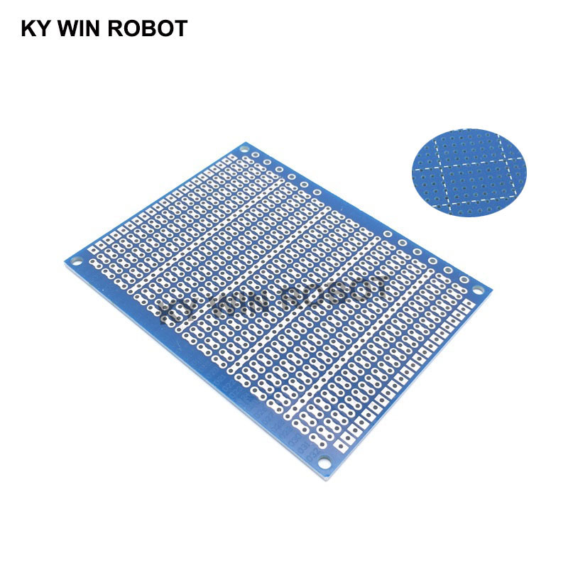 1pcs DIY 7*9 ซม.สีฟ้าด้านเดียว - Pcb Prototyping Board บทวิจารณ์และราคา