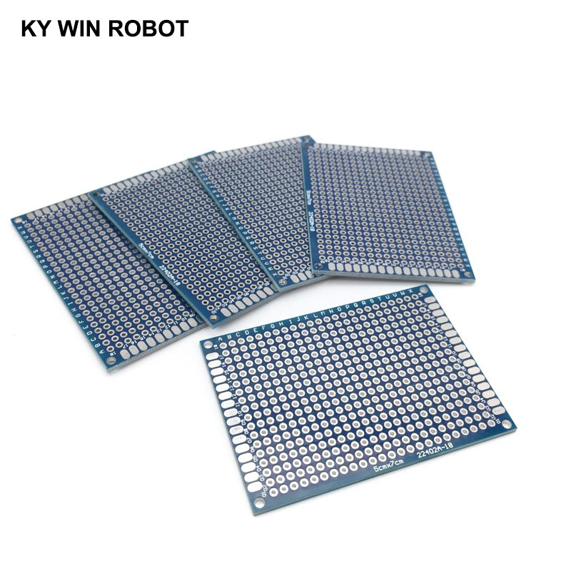 5Pcs 5X7ซม.50X70มม.Double Side - Pcb Prototyping Board บทวิจารณ์และราคา