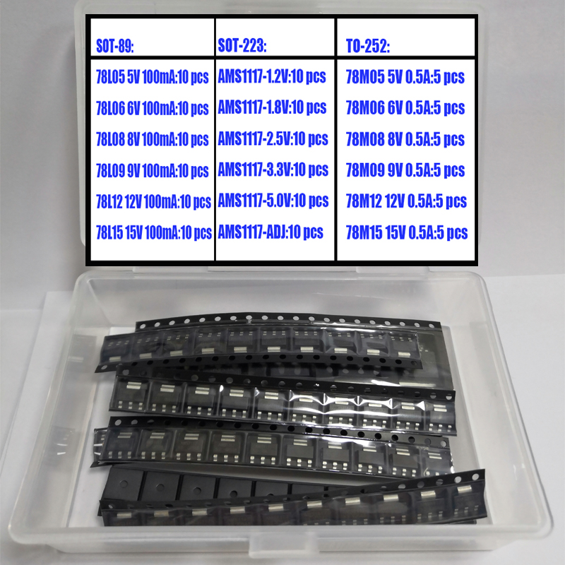 SMD แรงดันไฟฟ้า Assortment SOT - Ams1117 Module บทวิจารณ์และราคา