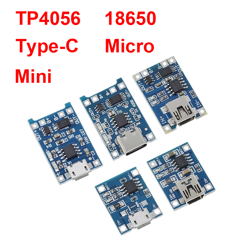 1/5 ชิ้น 5V 1A ไมโคร/Type-c/มิ - Tp4056 Module บทวิจารณ์และราคา