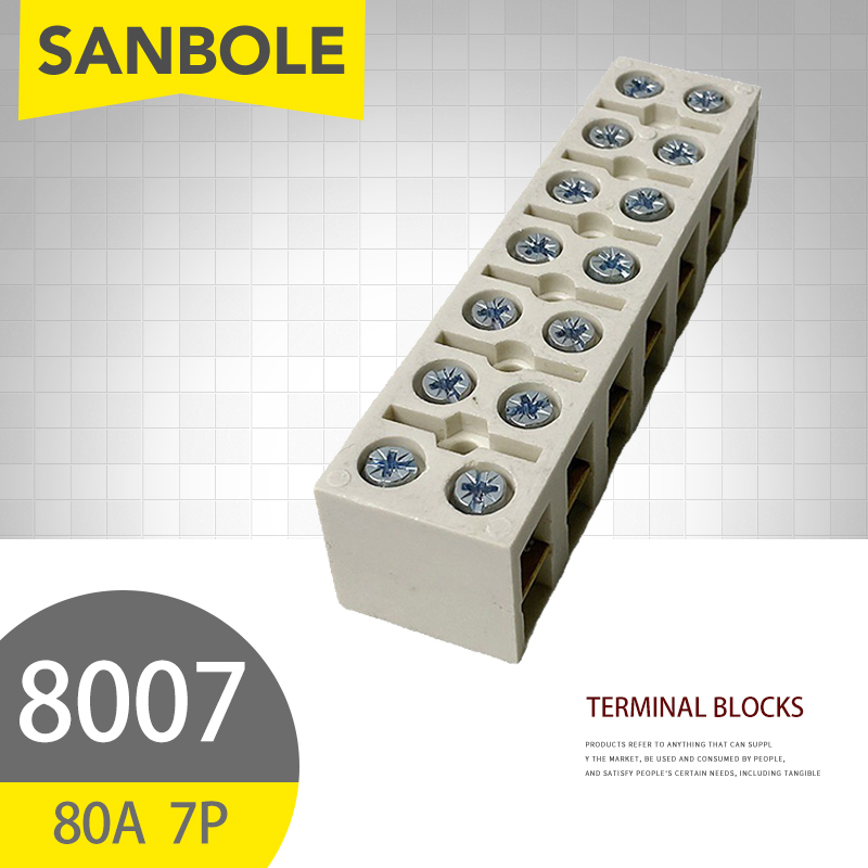 10 ชิ้น 80A/7P เทอร์มินัลบล็อก - Screw Terminal Block บทวิจารณ์และราคา