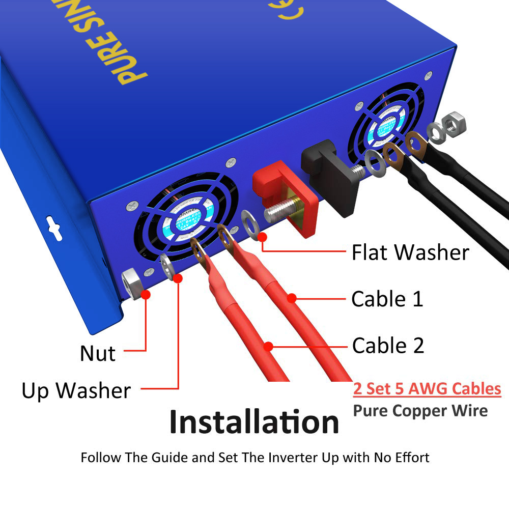 อินเวอร์เตอร์ WZRELB 3000W สำห - Dc Dc Converter บทวิจารณ์และราคา