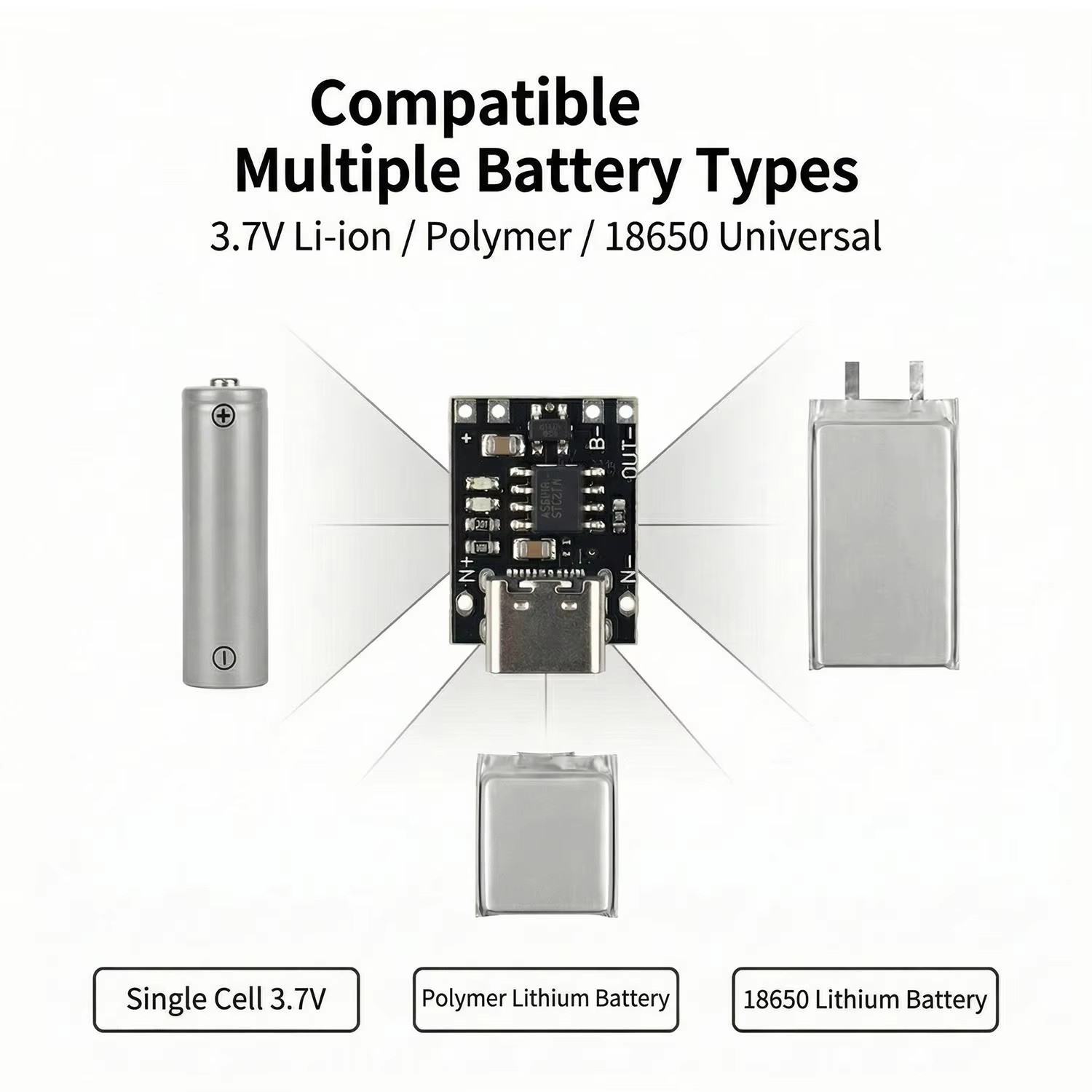 1/10/20PCS 3.7V แบตเตอรี่ลิเธี - Li Ion Charger Module บทวิจารณ์และราคา