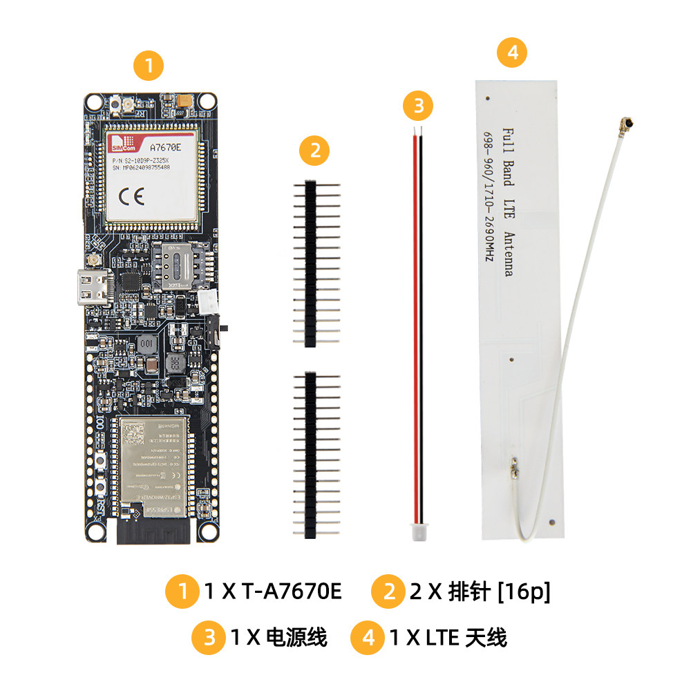 โมดูล LILYGO T-A7670E ESP32 รอ - Esp32 Battery Holder Lipo บทวิจารณ์และราคา