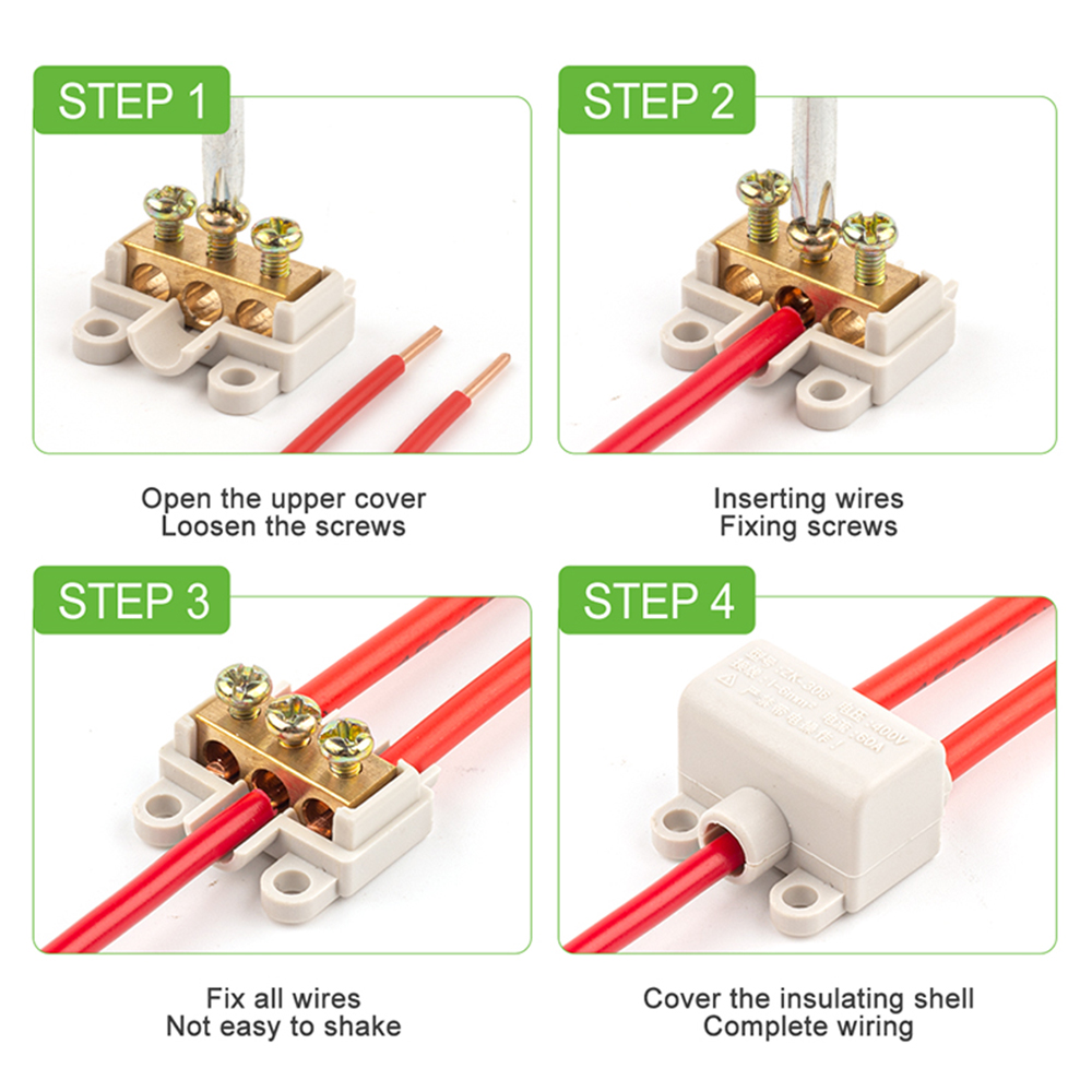 ขั้วต่อสายไฟกำลังสูง 1 ช่องเข้ - Screw Terminal Block บทวิจารณ์และราคา