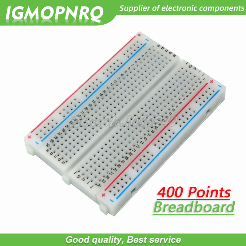 1PCS 400 จุด Solderless Bread  - Breadboard 400 Point บทวิจารณ์และราคา