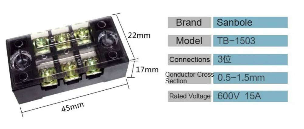 10 ชิ้น บล็อกขั้วต่อสายไฟแบบสก - Screw Terminal Block บทวิจารณ์และราคา