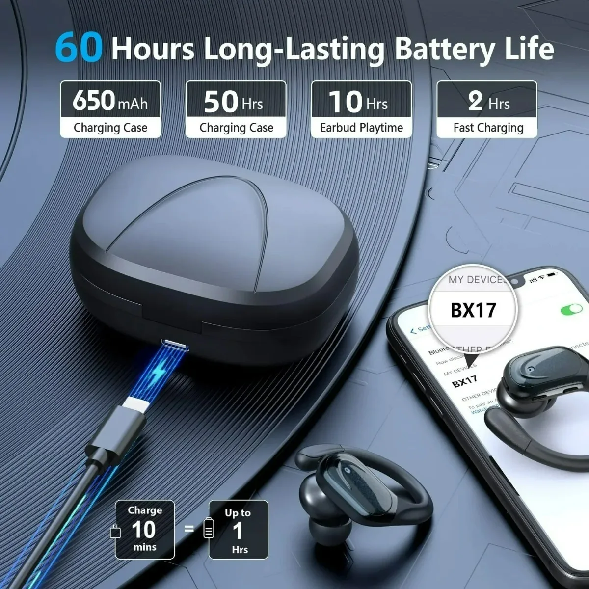 หูฟังไร้สาย QCY รุ่นใหม่ปี 202 - Usb C Cable บทวิจารณ์และราคา